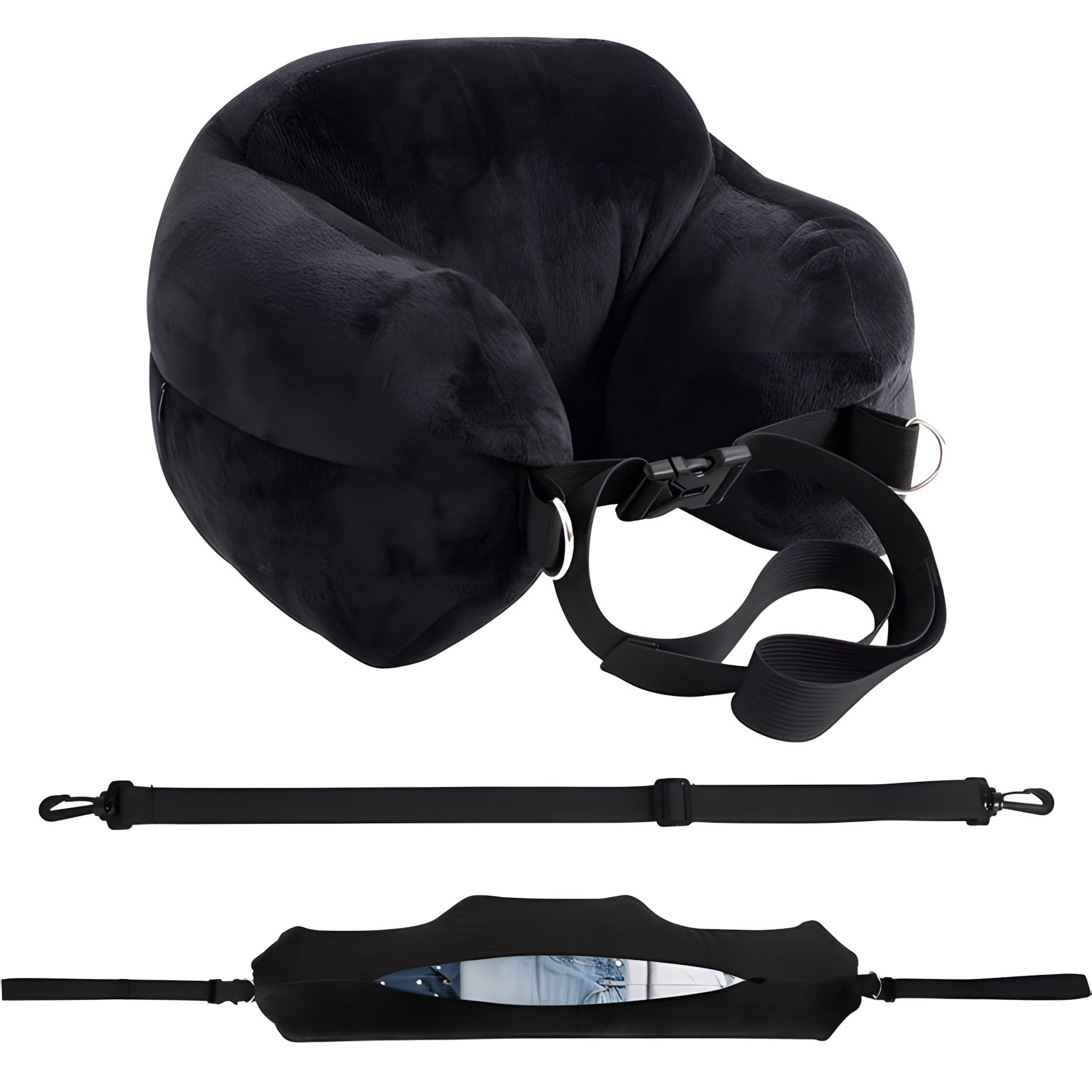 Adjustable U-Shaped Travel Neck Pillow