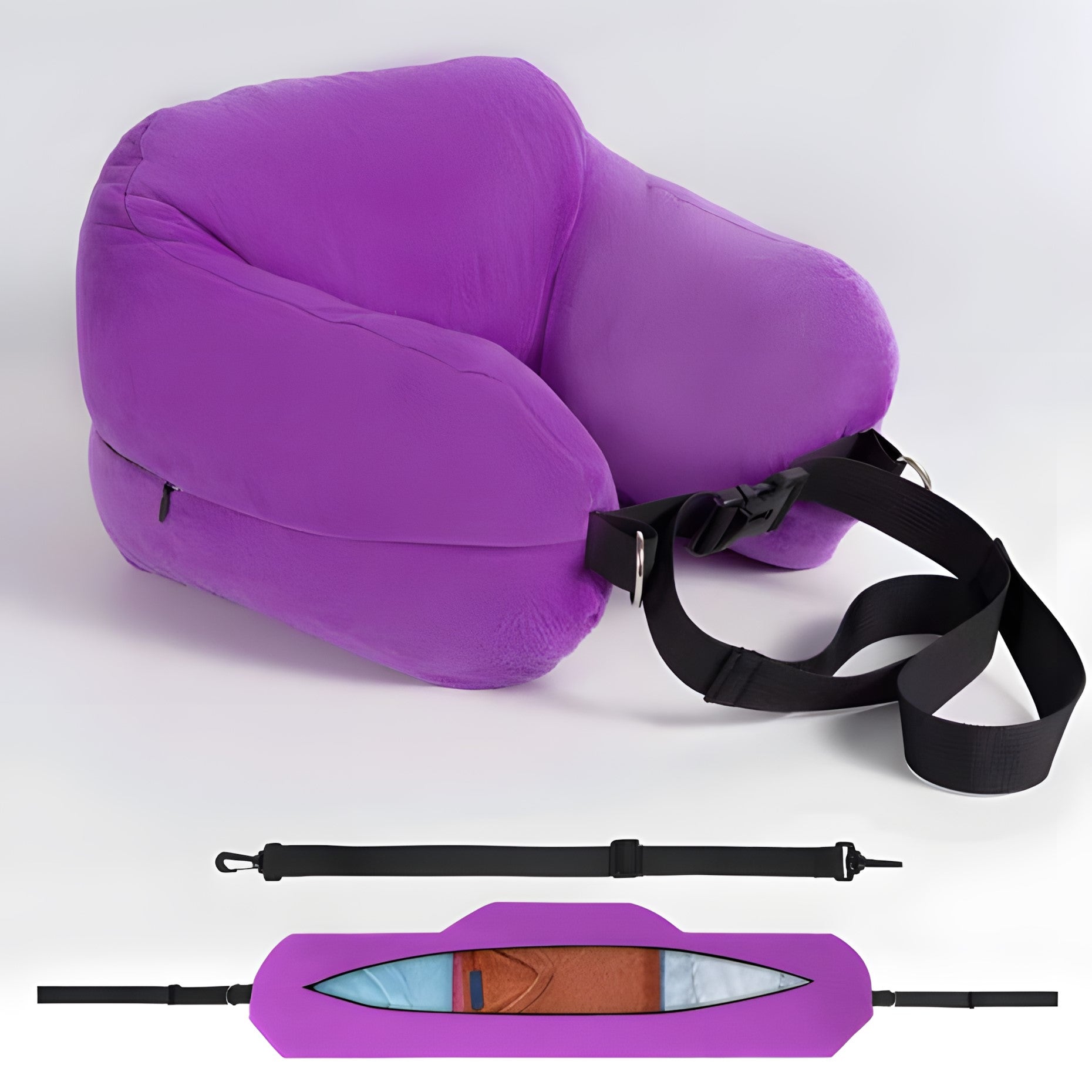 Adjustable U-Shaped Travel Neck Pillow