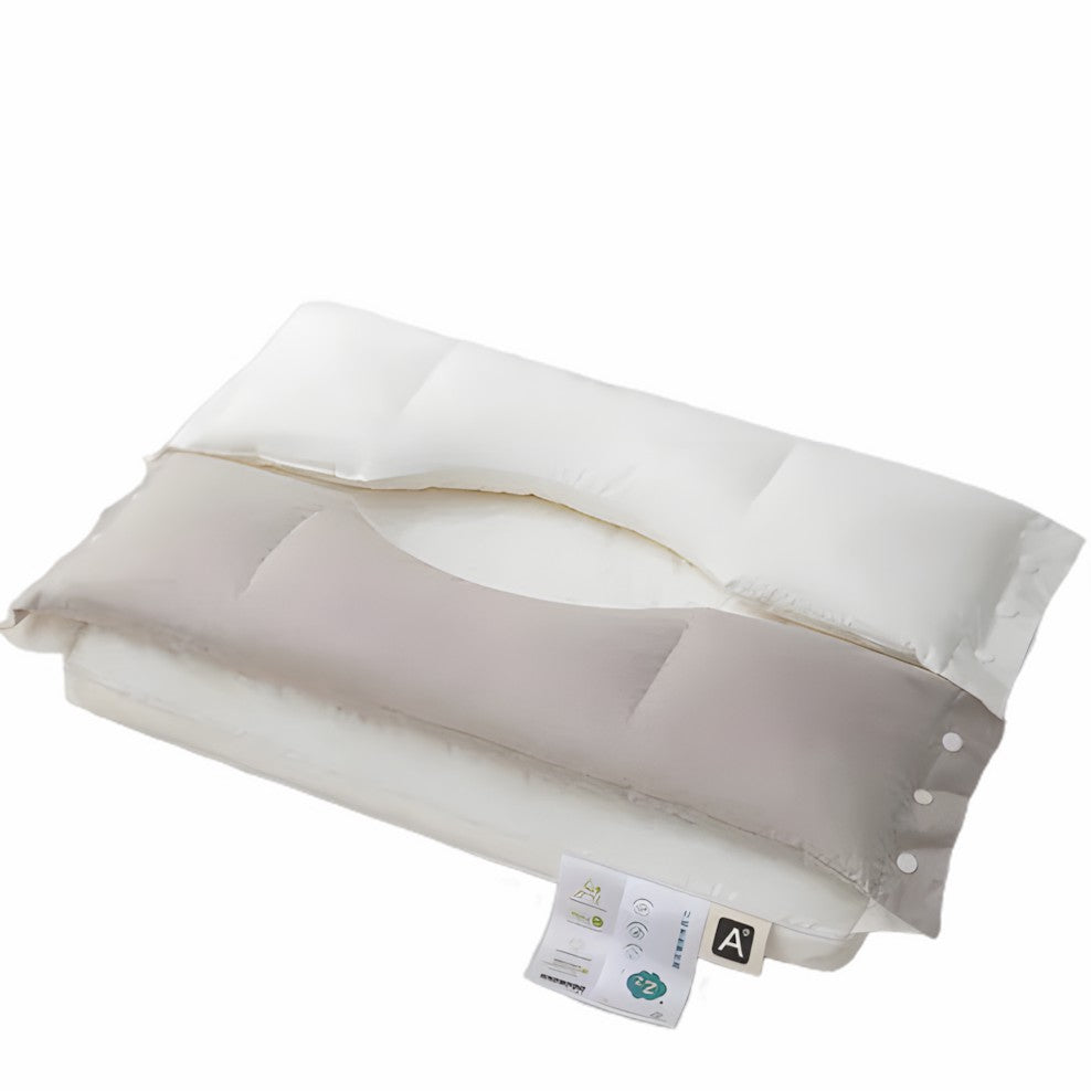 Cotton Two-Way Neck Pillow for Daily Comfort