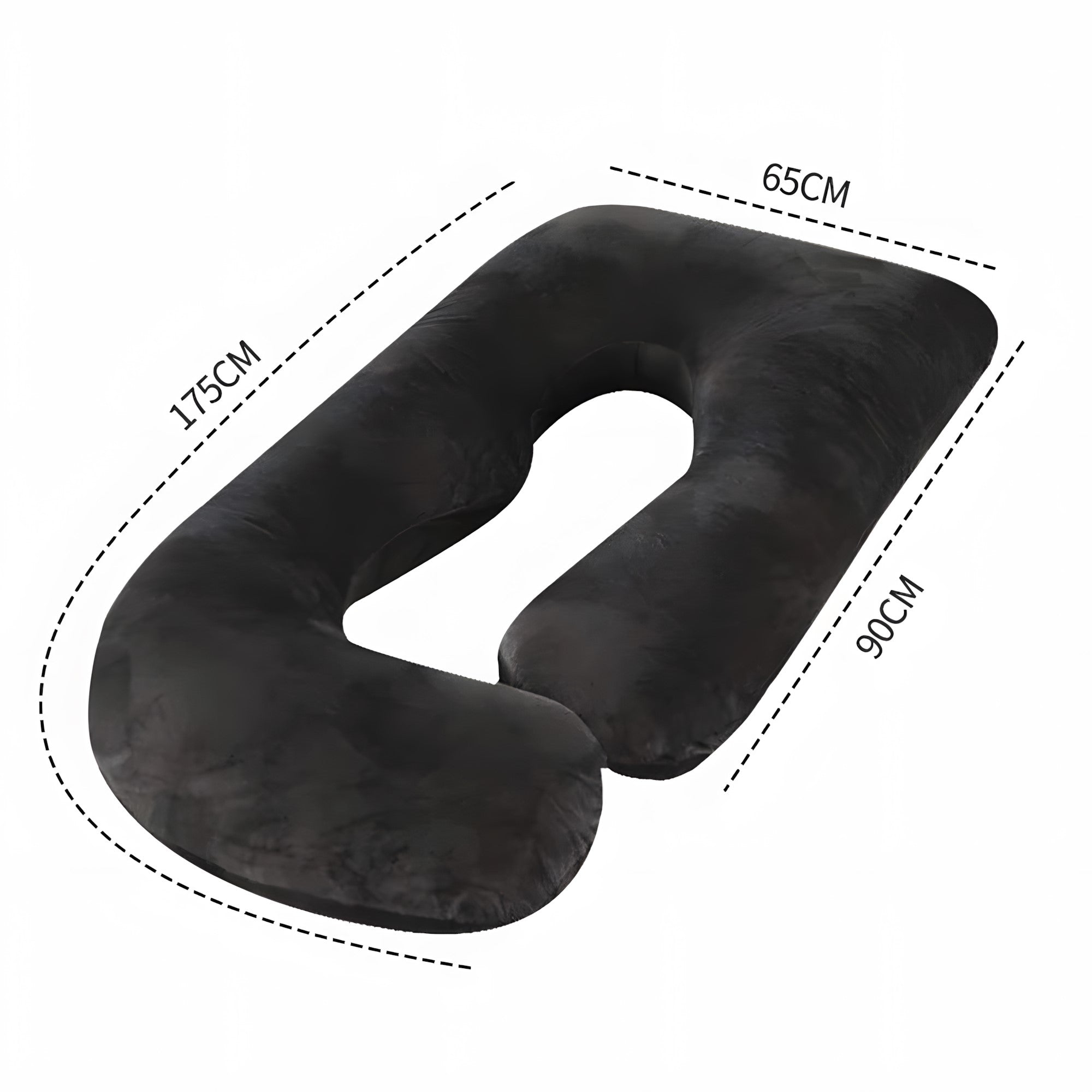 J-Shaped Full Body Pillow for Side Sleeping