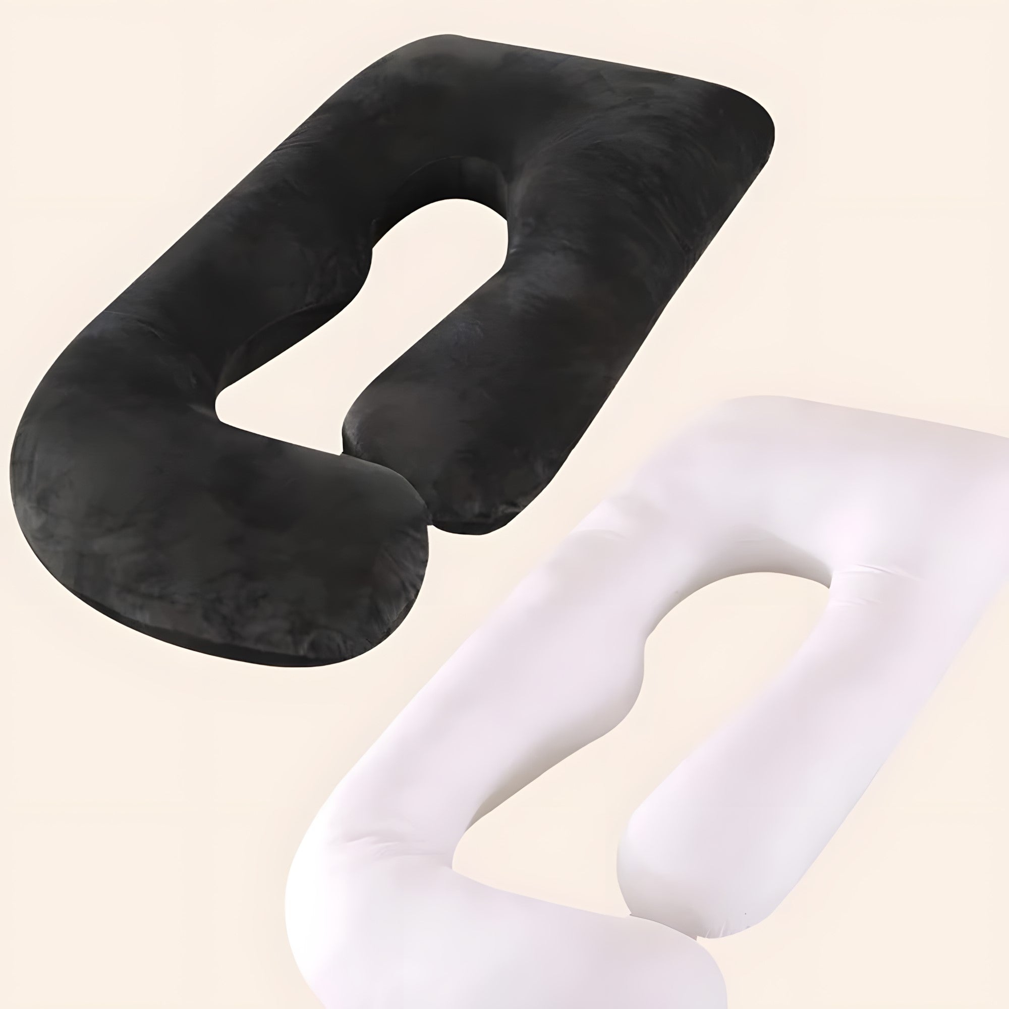 J-Shaped Full Body Pillow for Side Sleeping