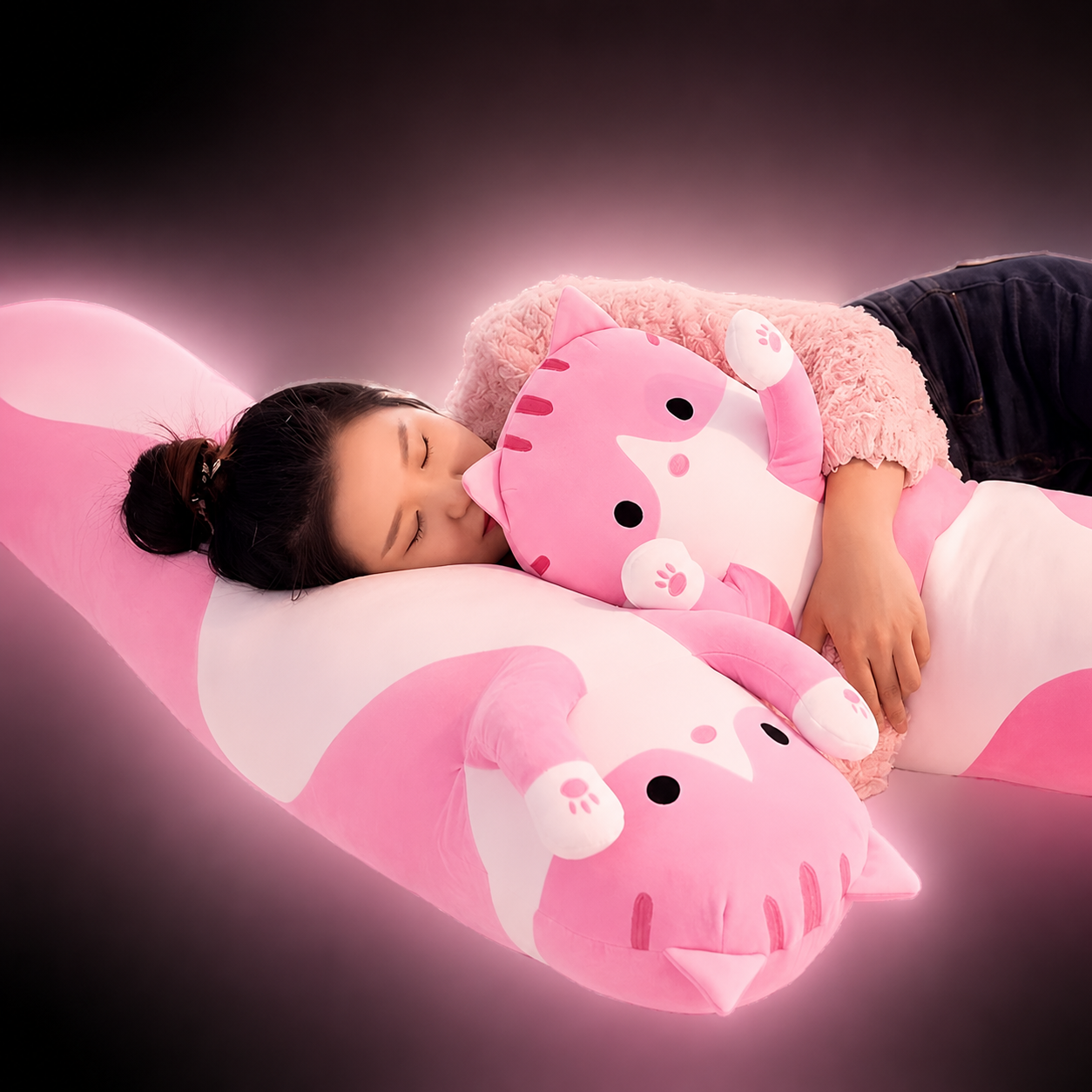 Long Cat Plush Body Pillow Cushion