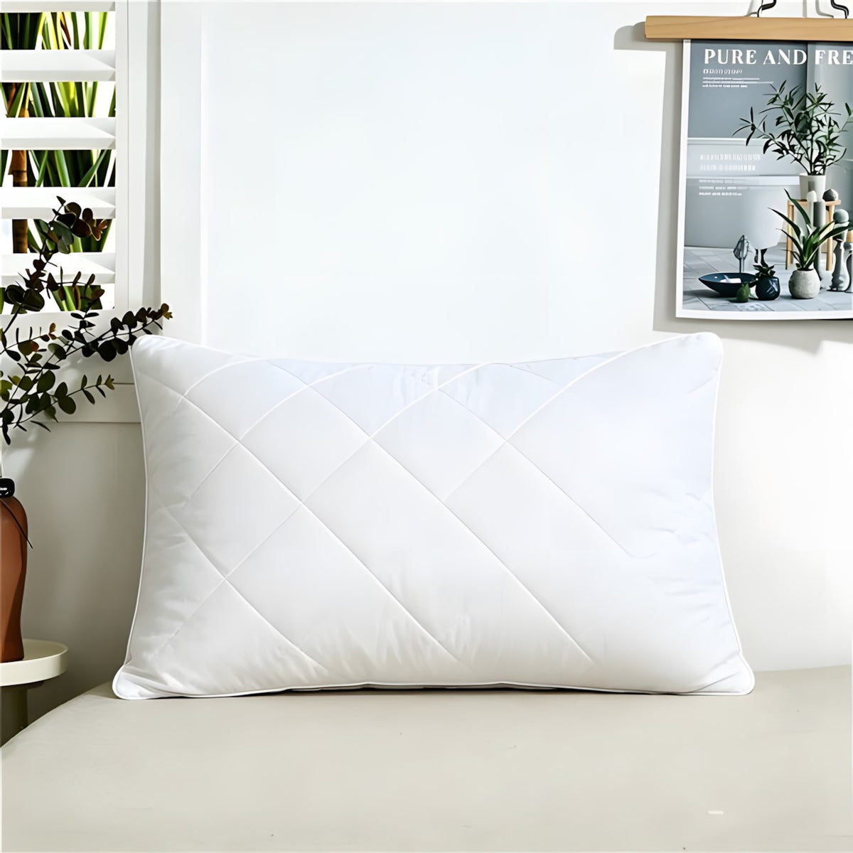 Low Profile Cotton Sleep Pillow