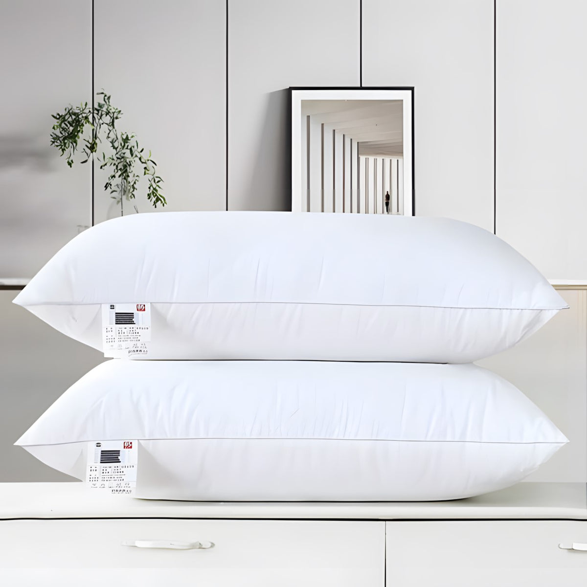 Low Profile Cotton Sleep Pillow