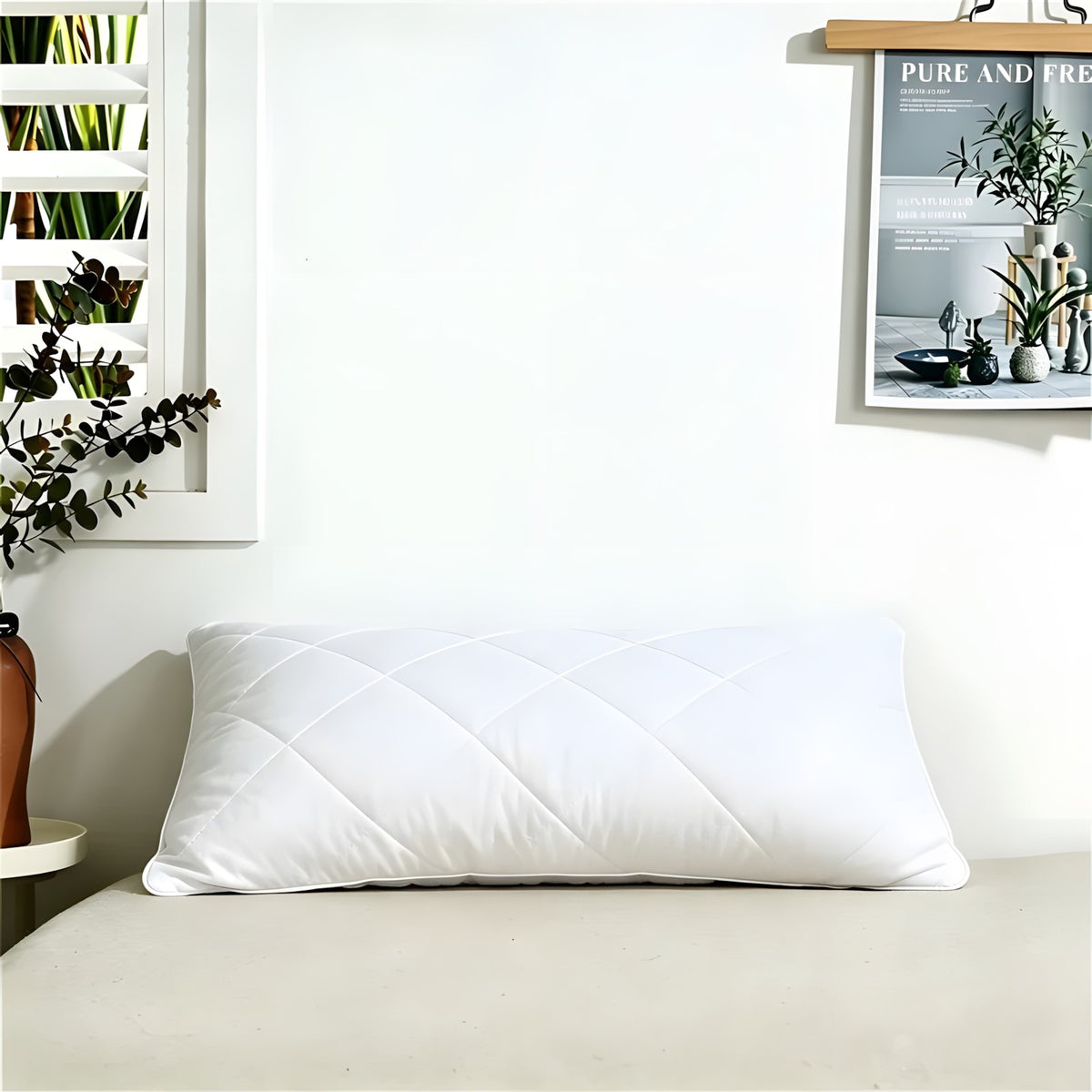 Low Profile Cotton Sleep Pillow