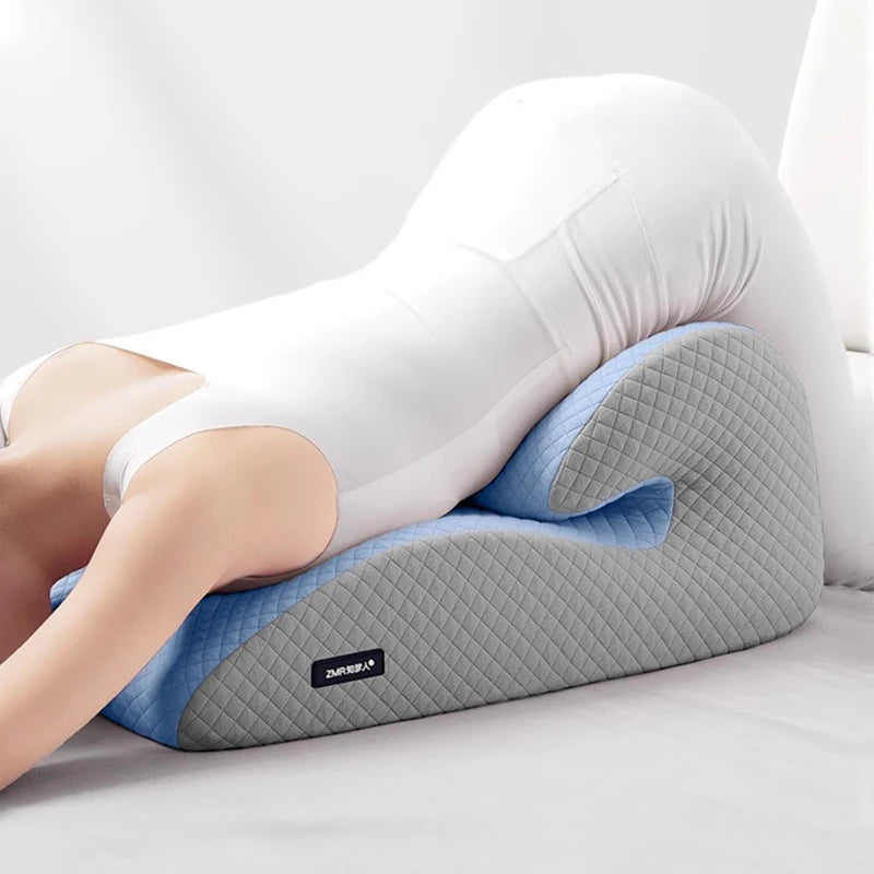 Memory Foam Butt Cushion for Couples Pregnancy Support Lumbar Pillow for Sitting Bedroom Sofa Use Orthopedic Couple Pillow
