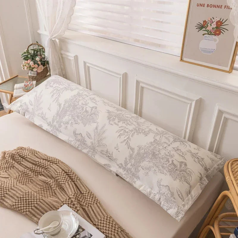 New Skin-friendly Couple Pillowcase Cozy Polyester Long Pillow Case Large Size 120 150 180cm Pillow Cover Hugging Pillow Case