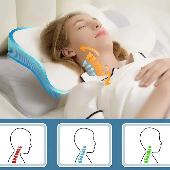Odorless Orthopedic Pillow For Neck And Shoulder Pain Memory Foam Neck Pillow Ergonomic Sleeping Cervical Pillow