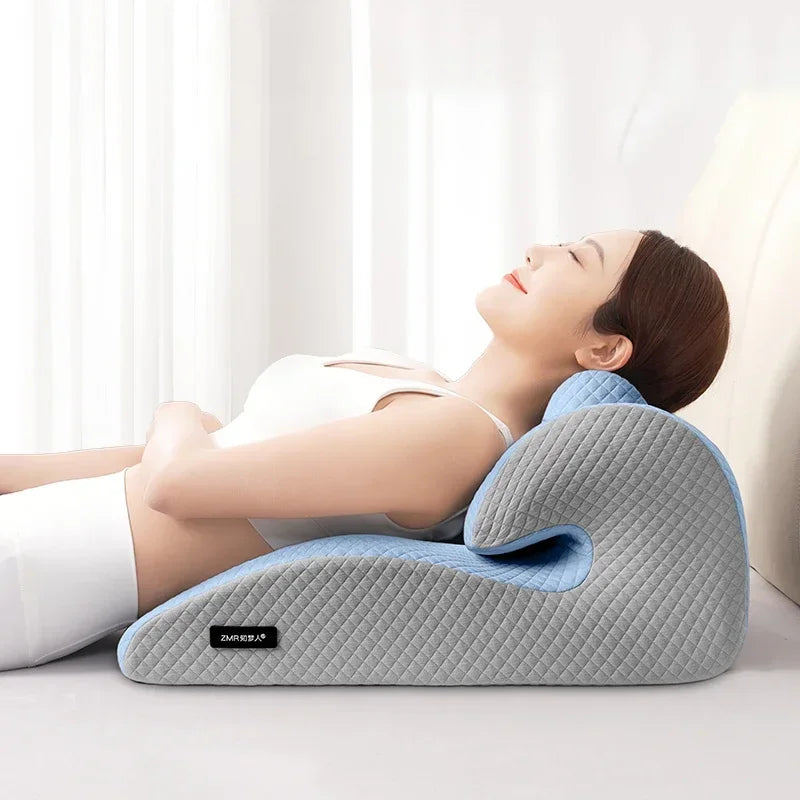 Memory Foam Butt Cushion for Couples Pregnancy Support Lumbar Pillow for Sitting Bedroom Sofa Use Orthopedic Couple Pillow