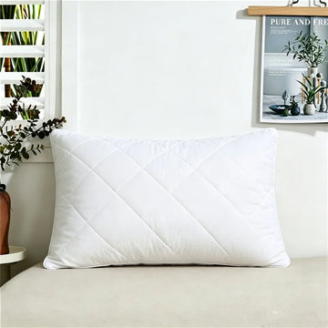 1pc High Quality Low Pillow For Home Hotel,100%Cotton Face,Protect Neck Cervical Adult Student Pillows Core 48x74cm Drop Ship