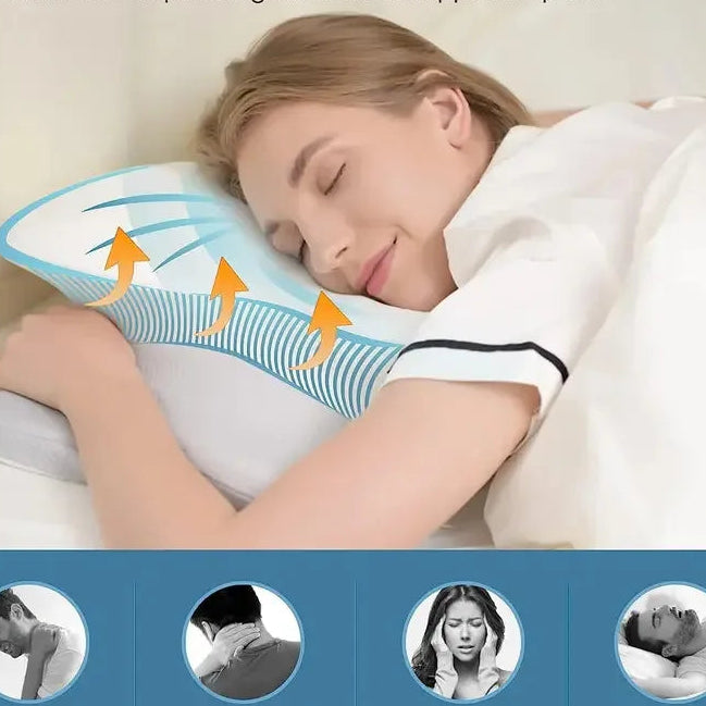 Odorless Orthopedic Pillow For Neck And Shoulder Pain Memory Foam Neck Pillow Ergonomic Sleeping Cervical Pillow